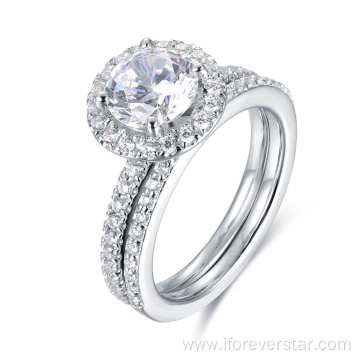 14k White Gold jewelry Moissanite Rings